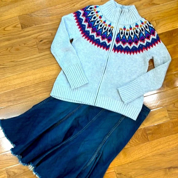 Chaps Zip Up Sweater - Picture 9 of 9